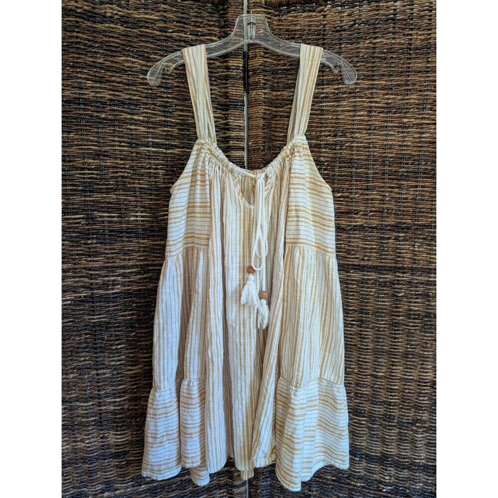 Spell & The Gypsy Tiered Babydoll Dress Womens Large Oversized Swing Beachy Boho - Picture 4 of 9